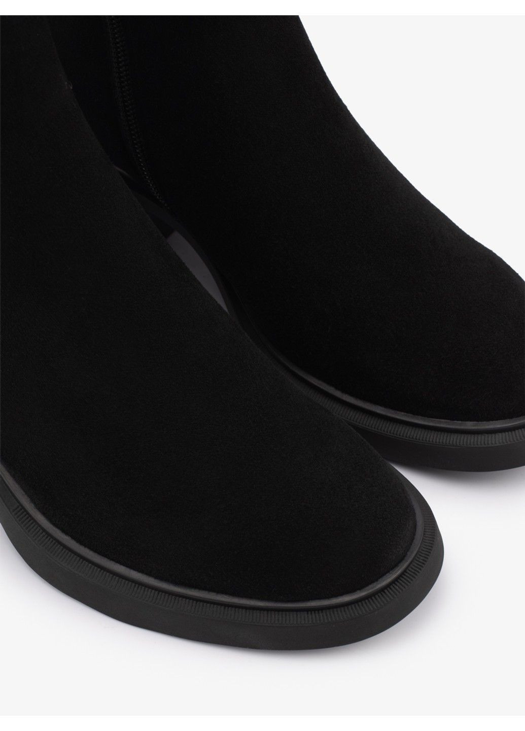 Осенние женские ботинки на каблуке 1100901 Buts из натуральной замши