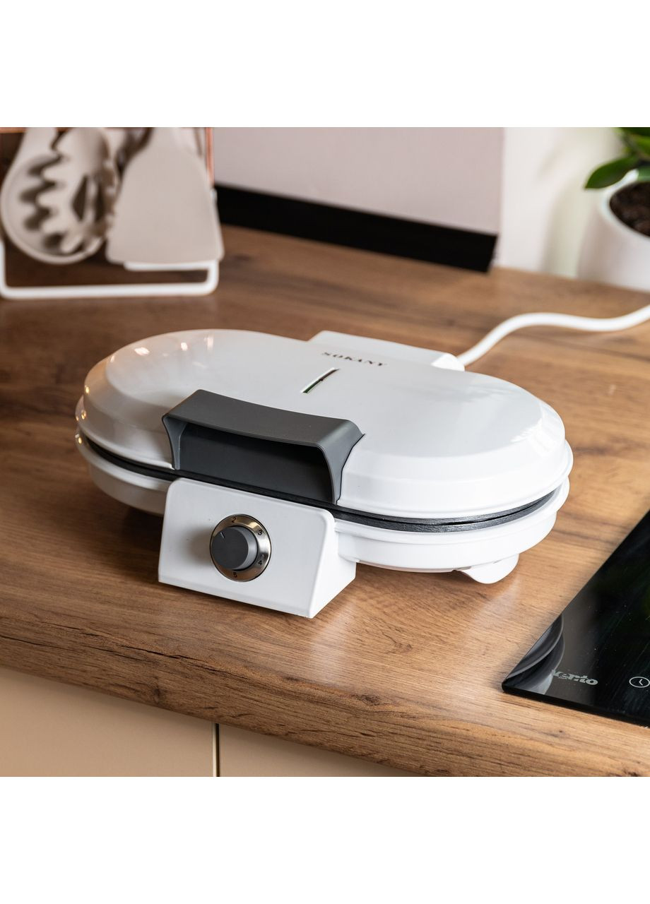 Вафельниця для бельгійських вафель 1200 Вт універсальна електровафельниця Sokany (360456991)