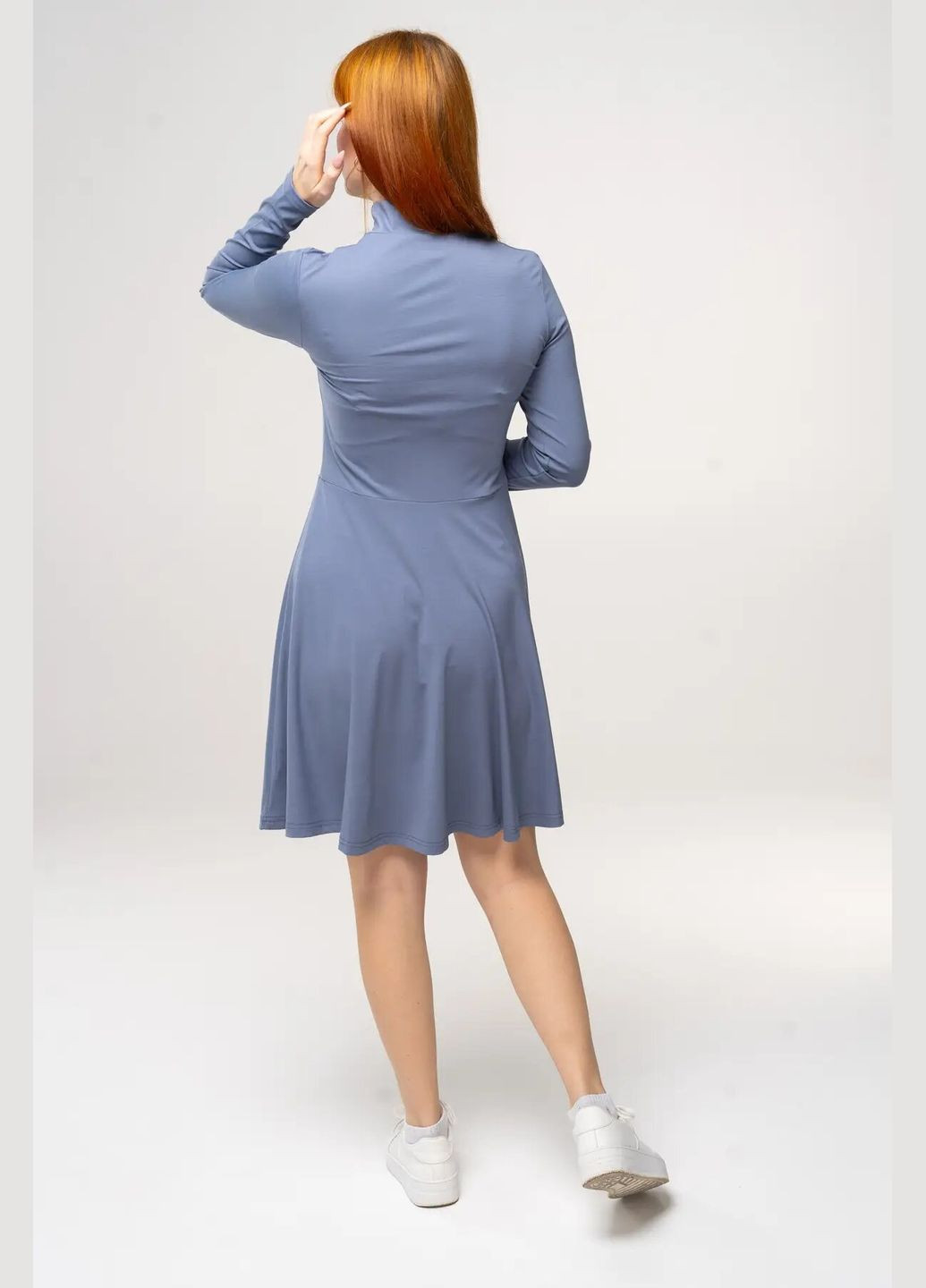 Сіра кежуал сукня Роза однотонна