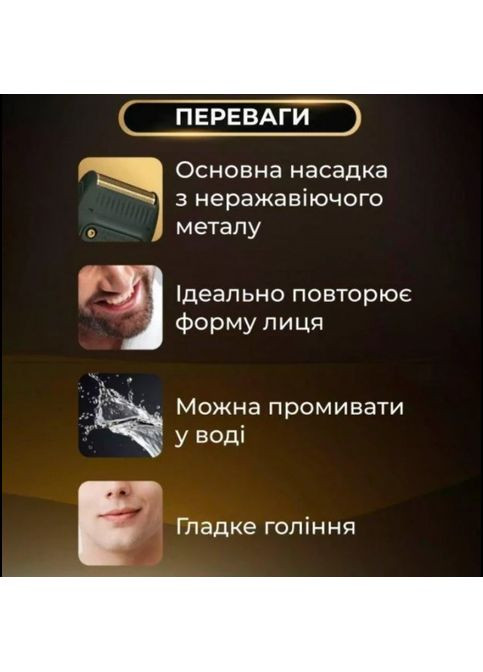 Акумуляторна електробритва шейвер VGR V-353 триммер для бороди Чорний MDR No Brand (371793761)