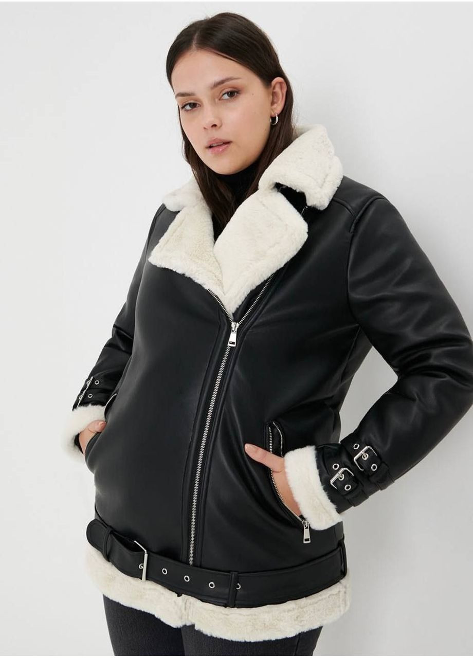 Женская дубленка на запах Fashion (369621507)