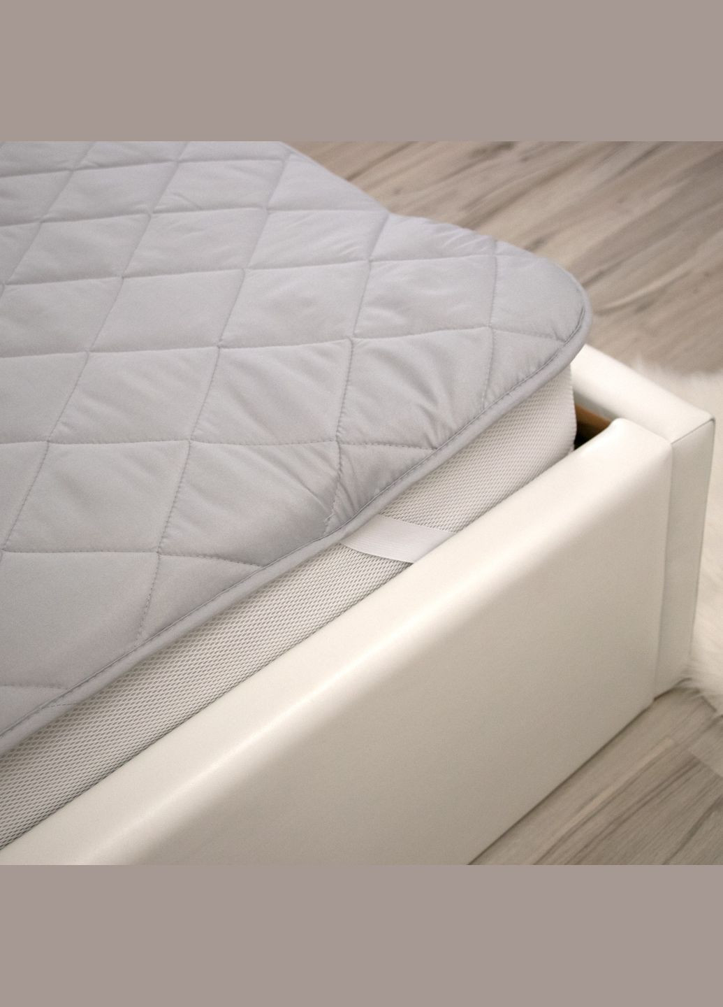 Наматрасник силиконовый на резинке Grey White Руно 828.52СУ_Grey White (305296570)