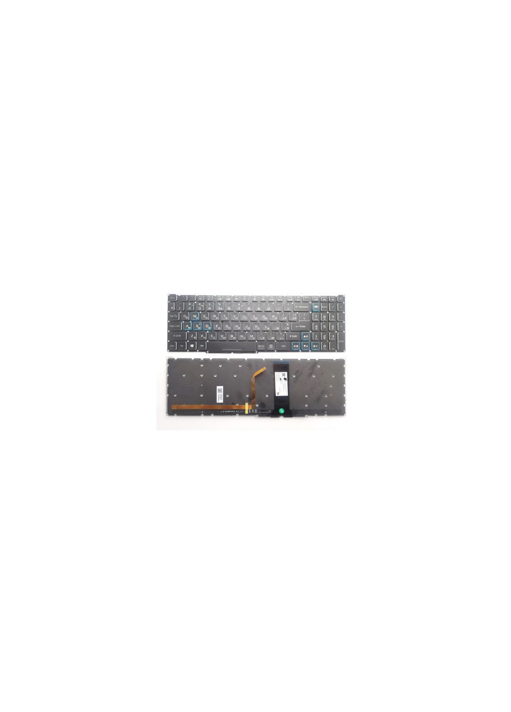 Клавиатура ноутбука Nitro 4 AN51543/AN515-54/AN517-51/AN715-51 черная с цветным п (A46210) Acer nitro 4 an515-43/an515-54/an517-51/an715-51 черна (276707557)