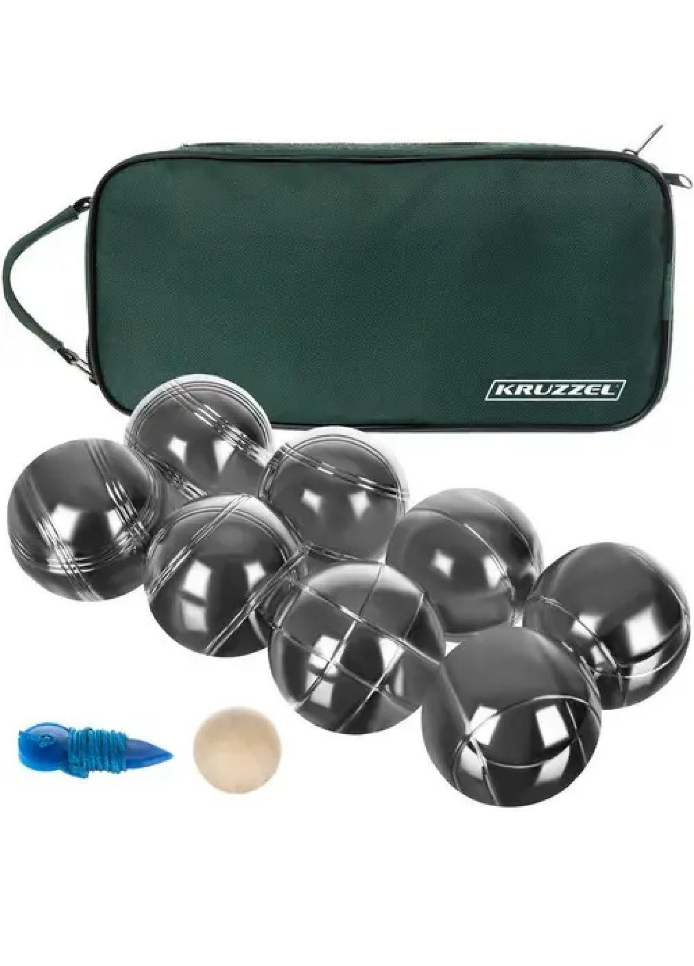 Комплект набір металевих м'ячів кульок з гравіюванням у чохлі для гри в петанк бочче 8 шт (476635-Prob) Unbranded (285778333)