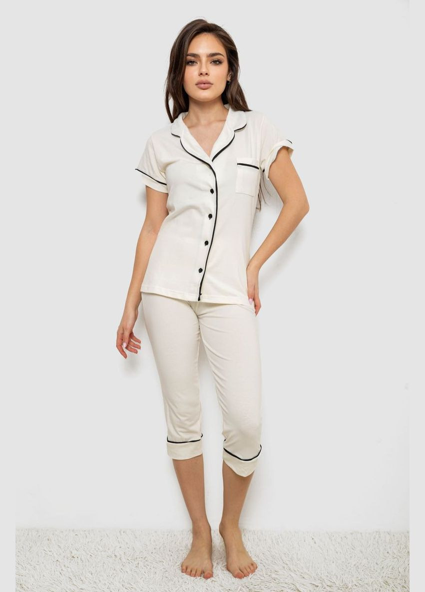 Молочна всесезон піжама жіноча,, 243r19002 Anello