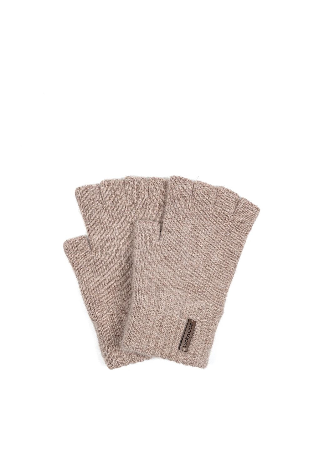 Мітенки жіночі вовна бежеві МЕЛОРА LuckyLOOK 621-763 (322789339)