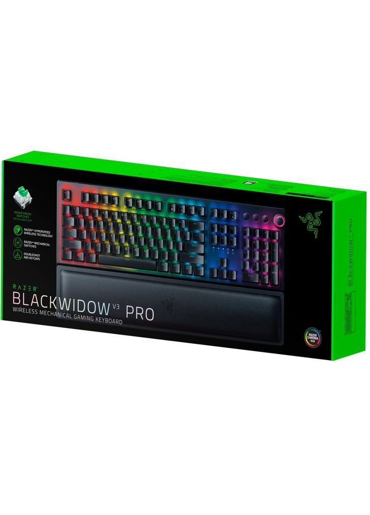 Клавіатура BlackWidow V3 PRO Green Wireless (RZ0303530800-R3R1) Razer (285892262)