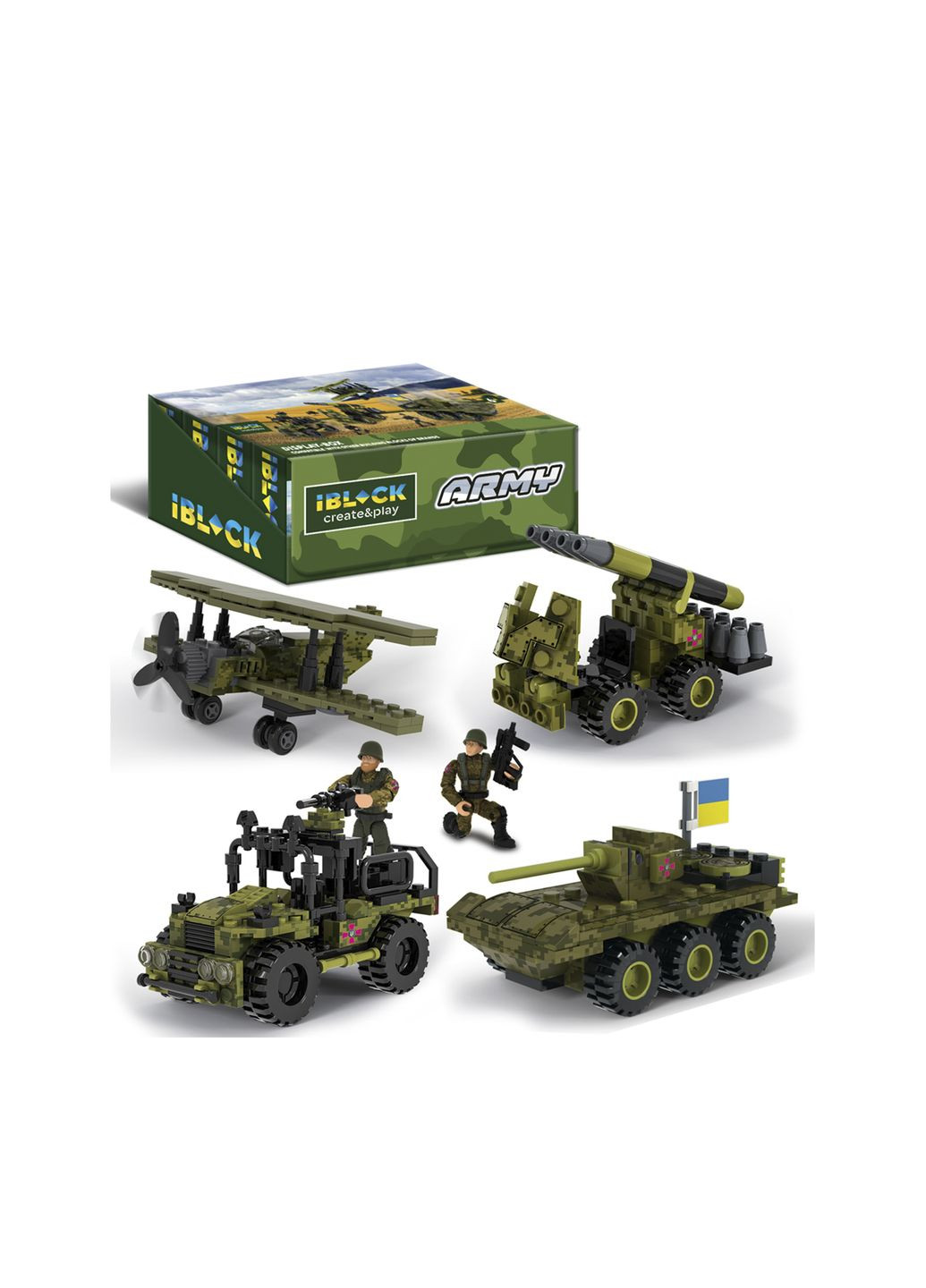 Конструктор армія колір різнокольоровий CB-00216970 Iblock (314891767)