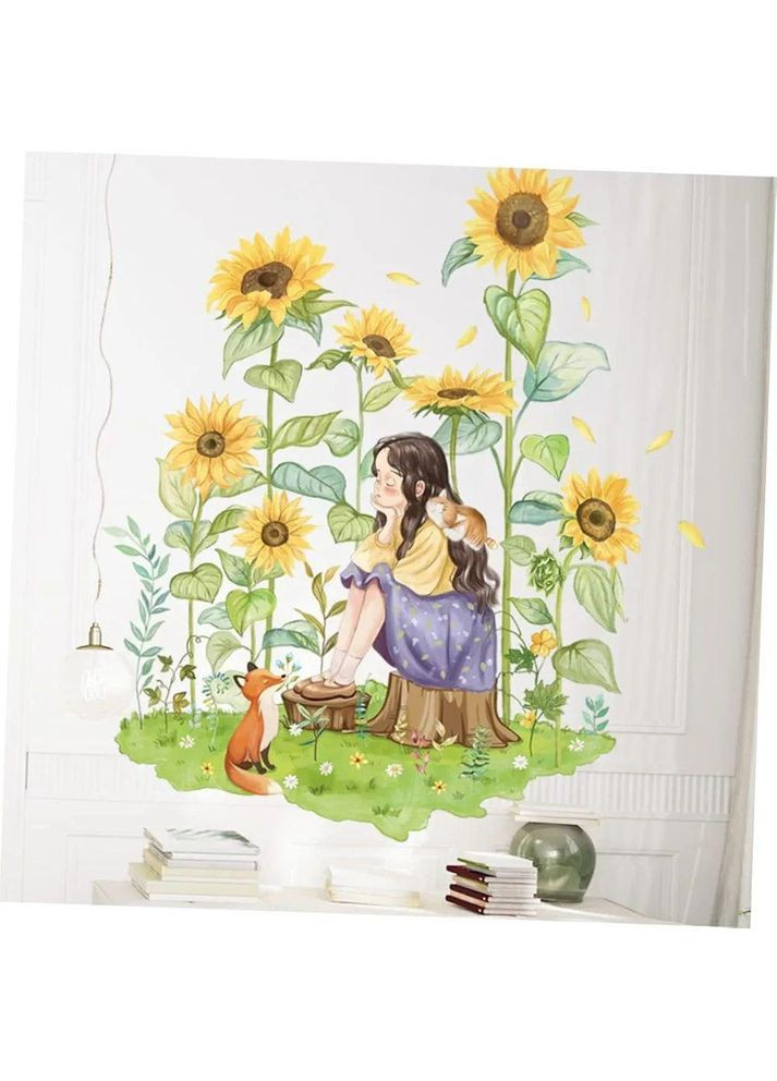 Вінілові наклейки на стіну Соняшники (лист 60 х 90 см) Б139-29 SX-AB No Brand (356767860)