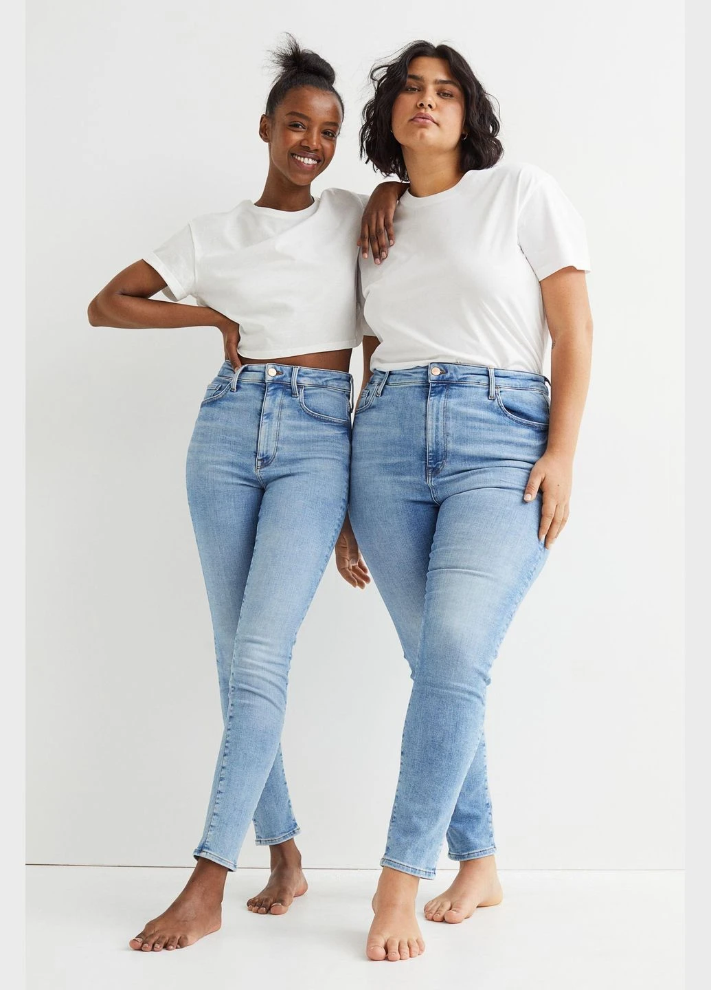 Джинси Skinny демисезон,голубой, H&M - (291163678)