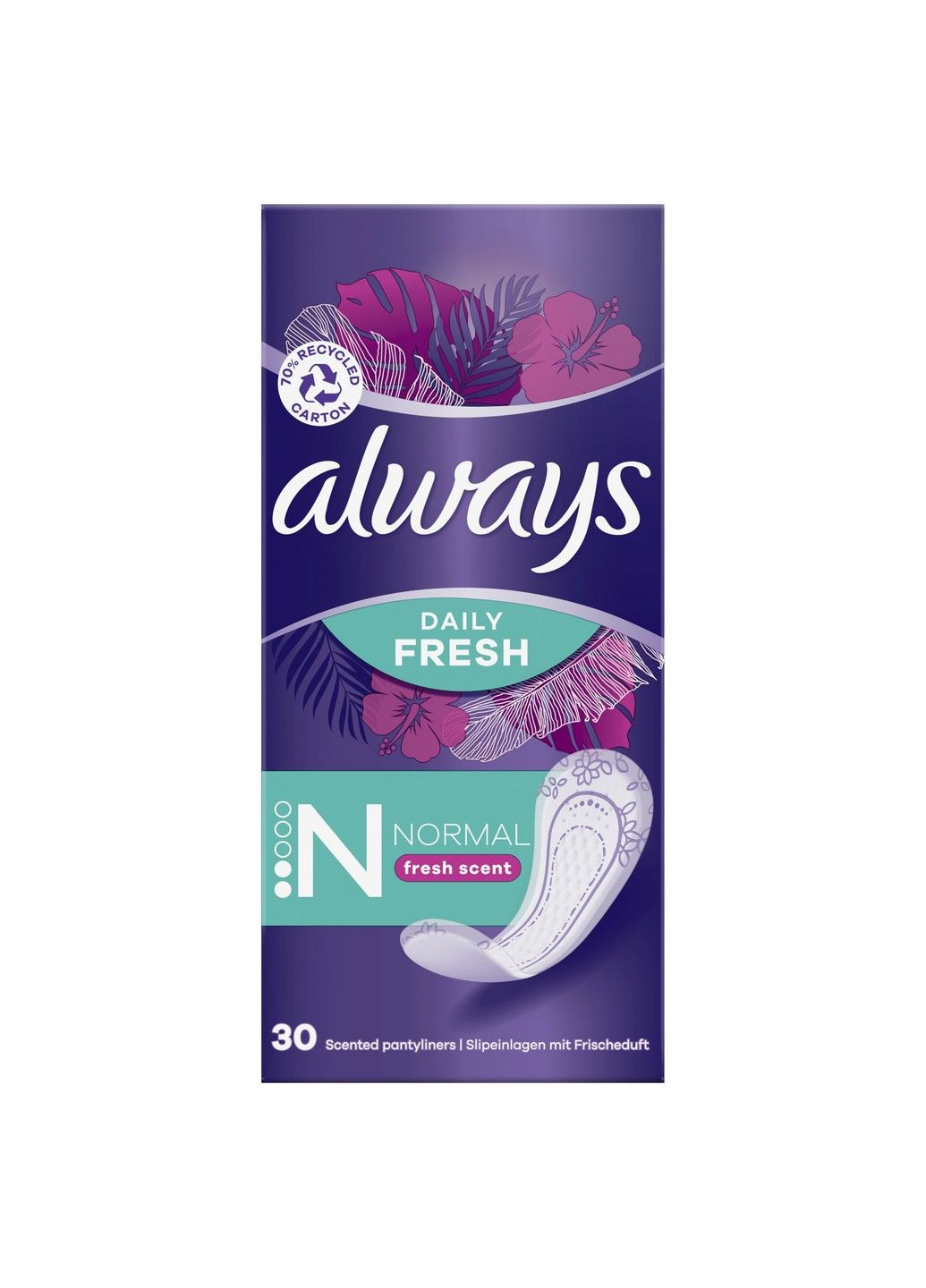 Ежедневные прокладки Daily Fresh Normal Свежий аромат 30 шт Always (304430833)