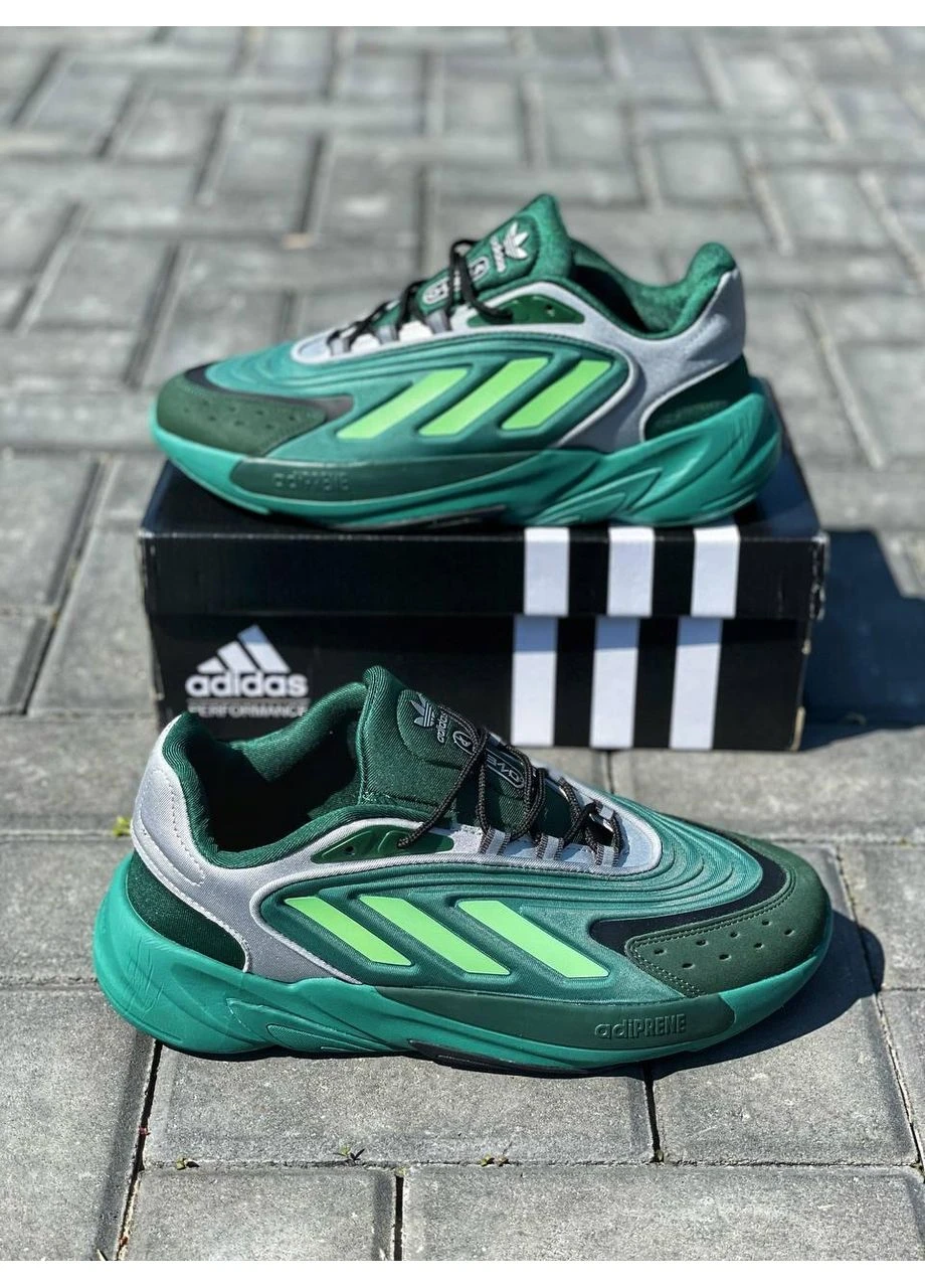 Зеленые летние кроссовки adidas ozelia green адидас озелия No Brand
