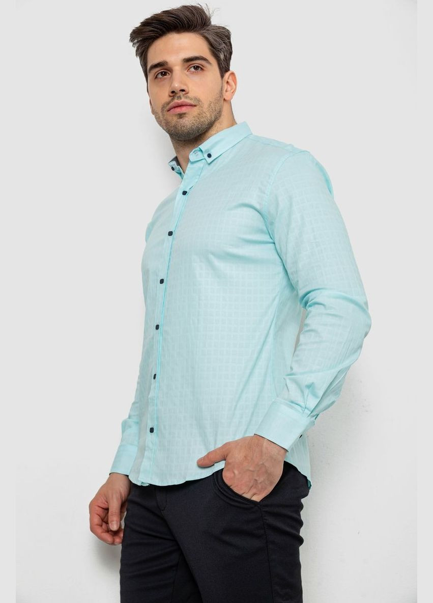 Сорочка чоловіча однотонна, колір блакитний, 214R7076 Ager (336961125)