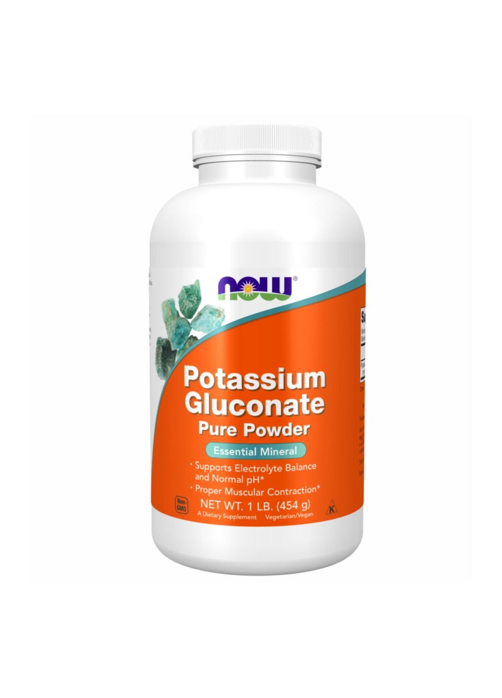 Калий Potassium Gluconate Pure Powder - 454g Now Foods (280899562)