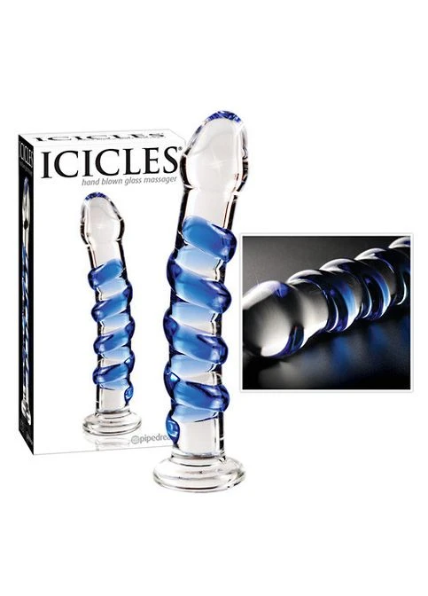 Стеклянный фаллоимитатор ICICLES №5 Pipedream (383088373)