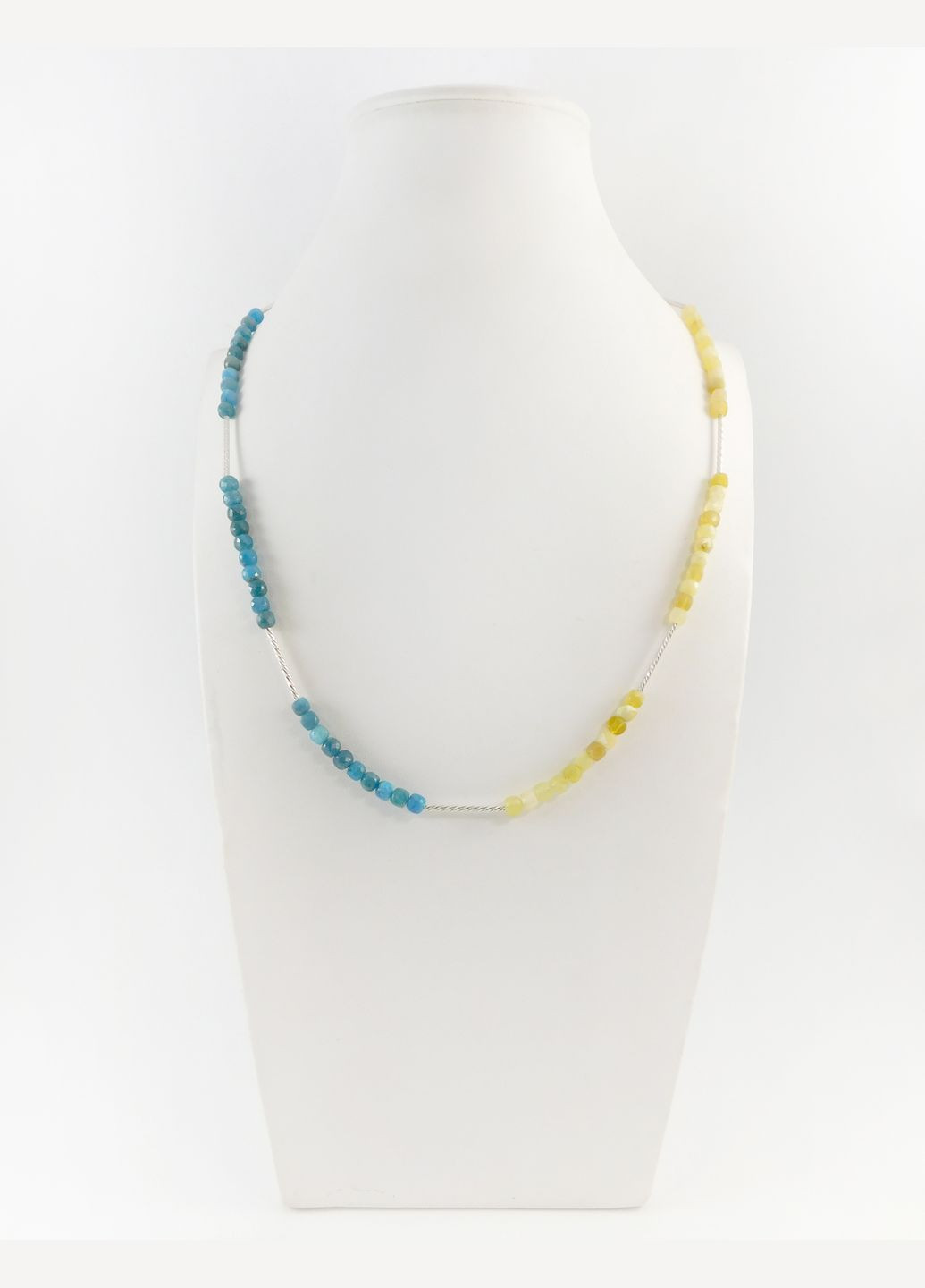 Намисто "Україна" Апатит, Опал, срібло Fursa fashion (322314018)