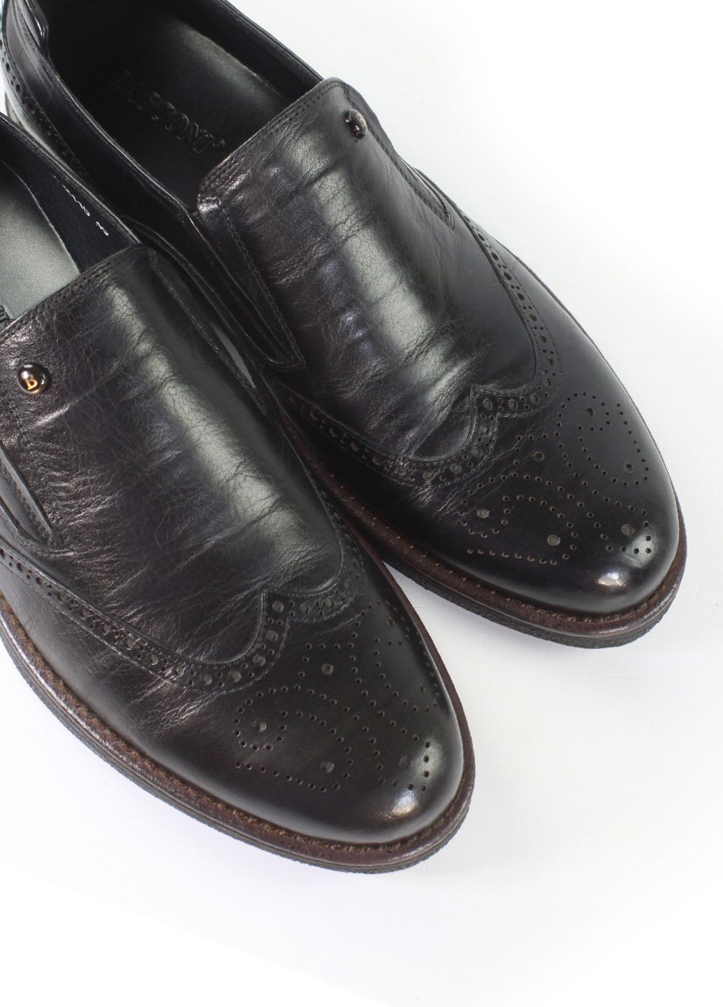 Черные кэжуал мужские туфли Basconi без шнурков