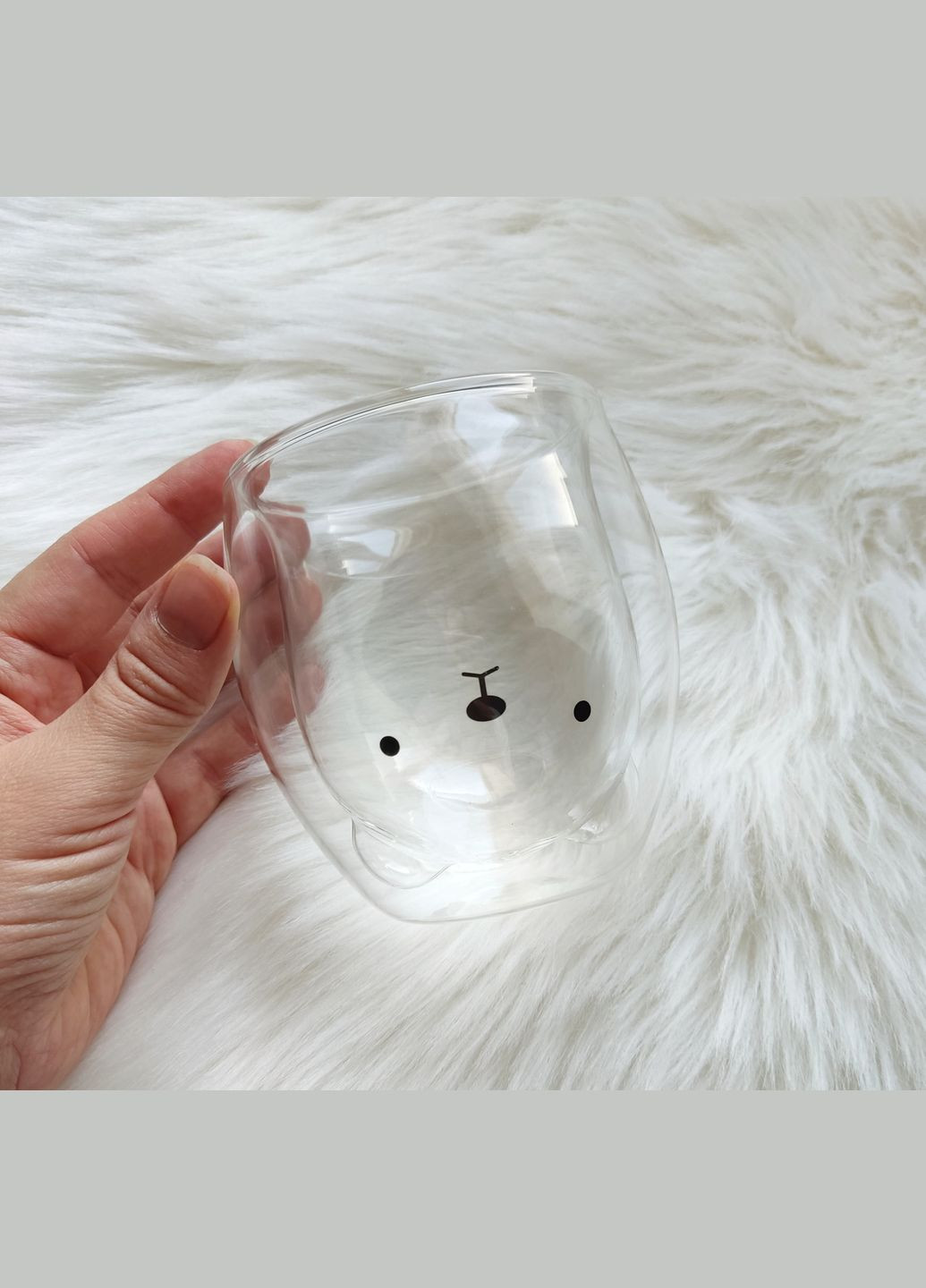 Стакан c подвійними стінками Подвійним дном Ведмедик 250 ml cup002 Finding (316251319)