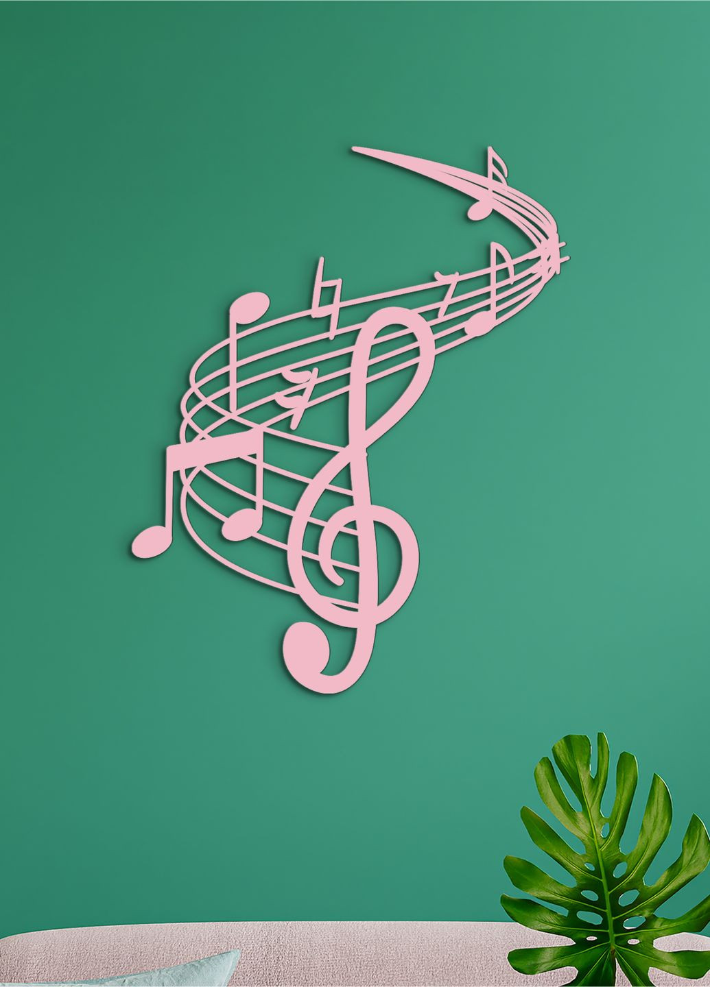 Деревянный декор для дома, интерьерная картина на стену "Музыка", оригинальный подарок 35х45 см Woodyard (292113921)