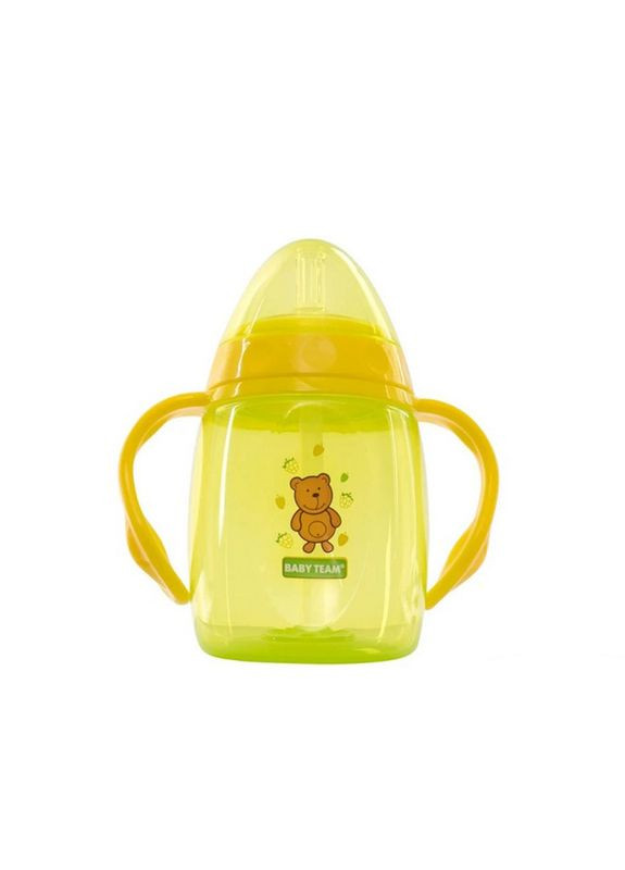 Поїльник з силіконовим спаутом і ручками 5003P 250 мл Baby Team (363203090)