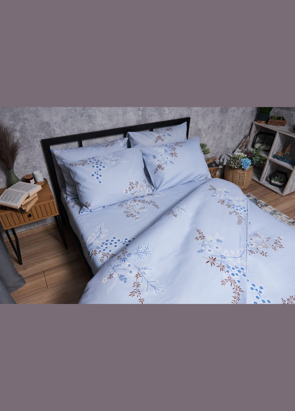 Комплект постельного белья Микросатин Premium «» семейный 160х220х2 наволочки 2х40х60 (MS-820005210) Moon&Star lavender bliss (293148229)