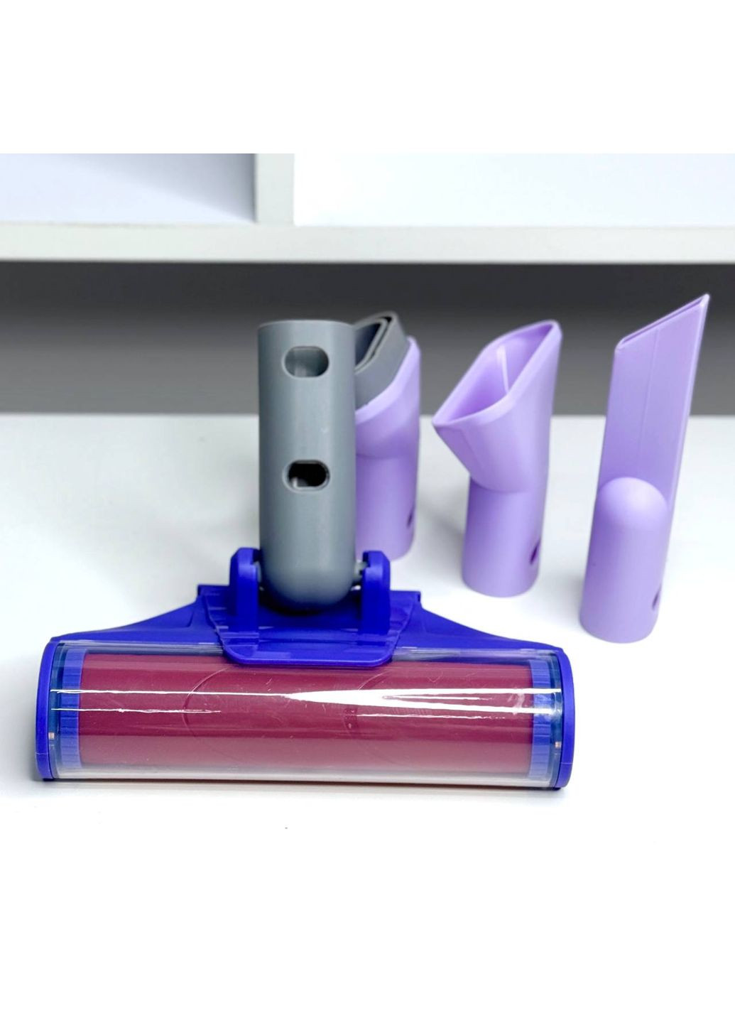 Детский игровой пылесос с насадками HJ619D со звуковыми эффектами и пенопластовыми шариками Фиолетовый Fun Game (360806770)