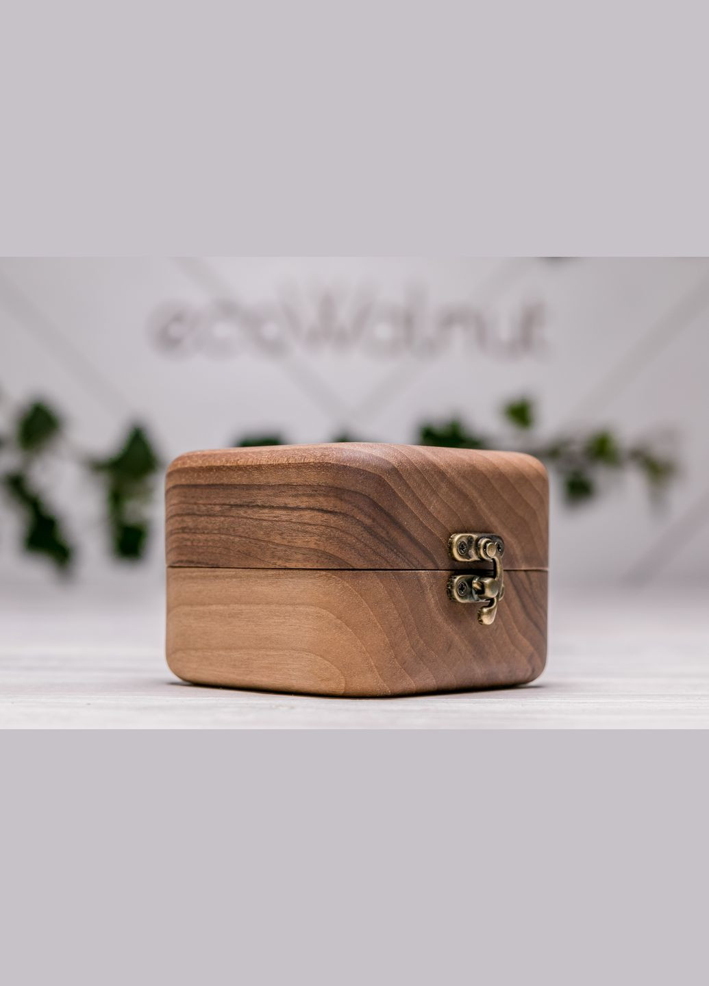 Цельная шкатулка для одних часов с деревянной крышкой EcoWalnut (295291910)
