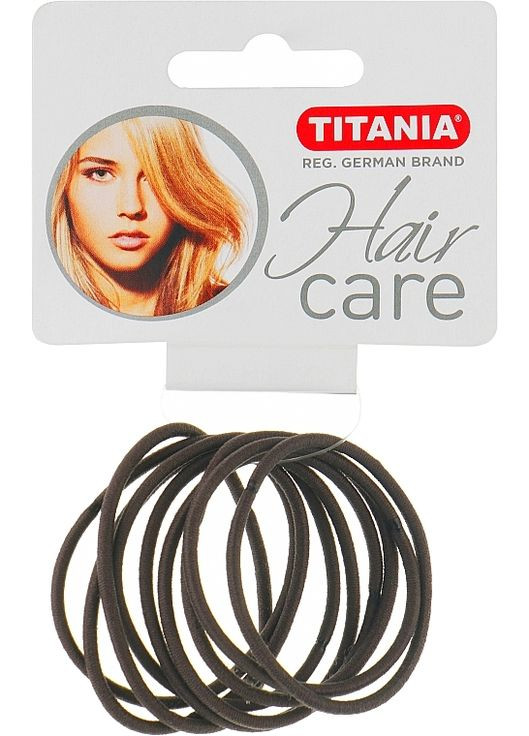 Зажим для волосся, еластичний, 2 мм, 9шт, сірий 9шт (331983-27062746) Titania (365799417)