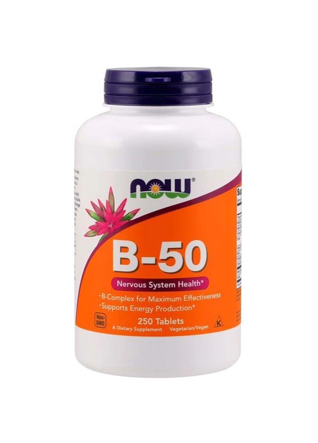 В комплекс Vitamin B-50 250 Tabs Now Foods (301861975)