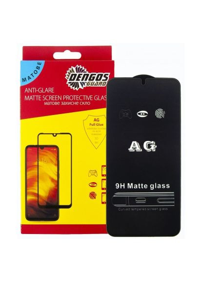 Скло захисне Full Glue Matte Samsung Galaxy A54 (black) (TGFG-MATT-46) DENGOS Full Glue Matte Samsung Galaxy A54 (black) (366502652)