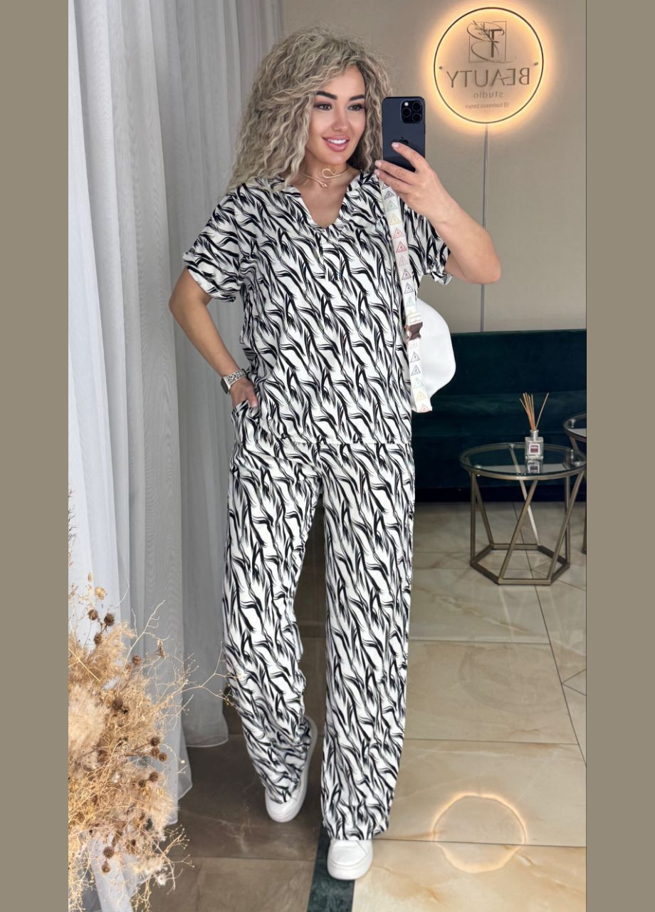 Костюм з легкого натурального штапелю No Brand (332955330)