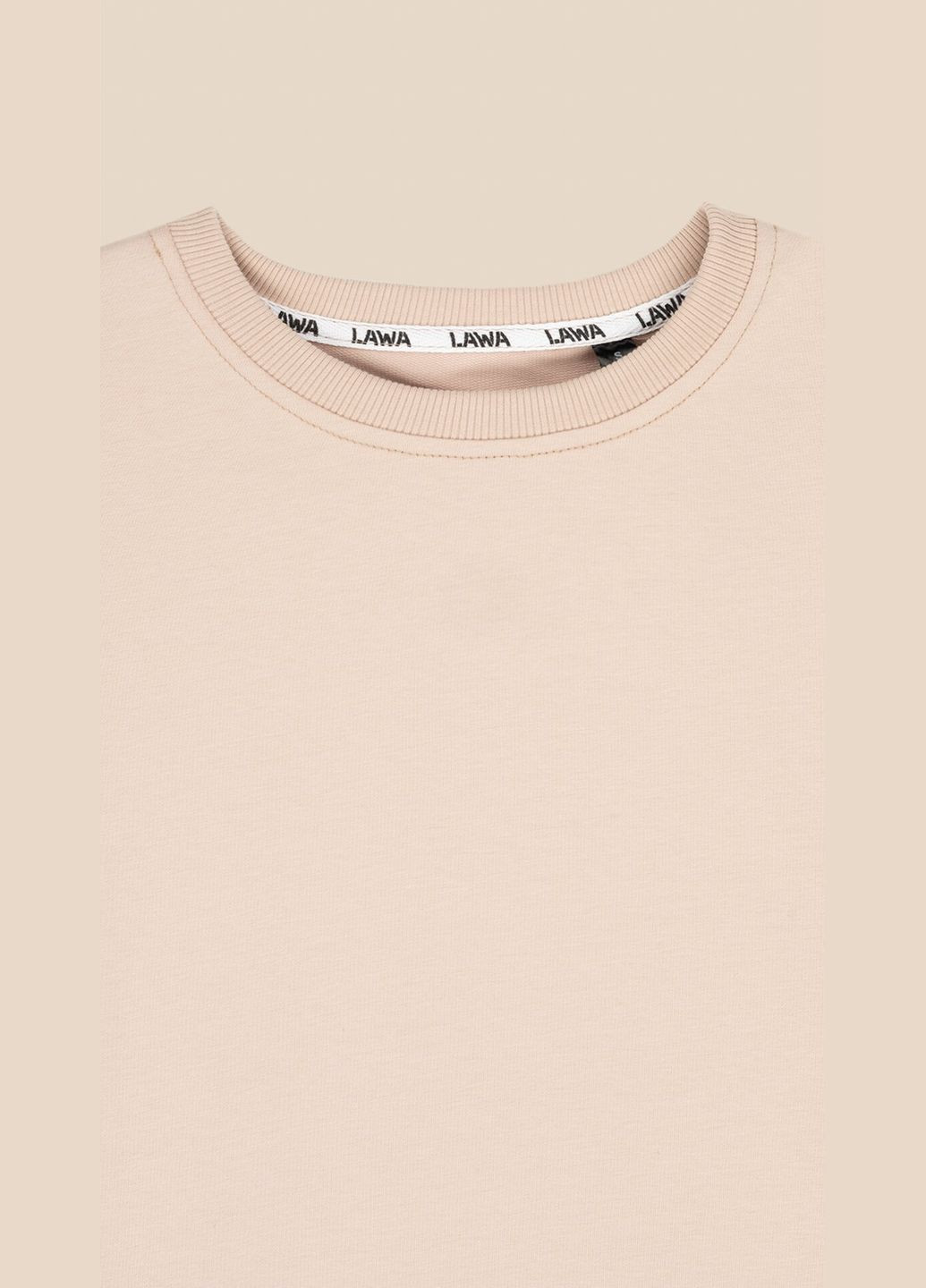 Футболка однотонная женская WBC02466 Светло-бежевый shop (2000999216442) LAWA - (355022160)