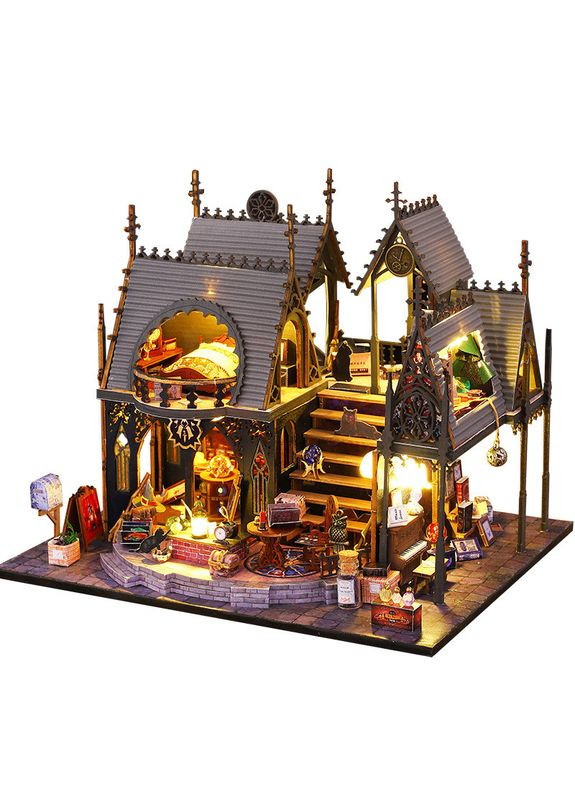 3D румбокс ES011-B Luna Magic House магический сборный конструктор с подсветкой 5шт DIY House (352011559)