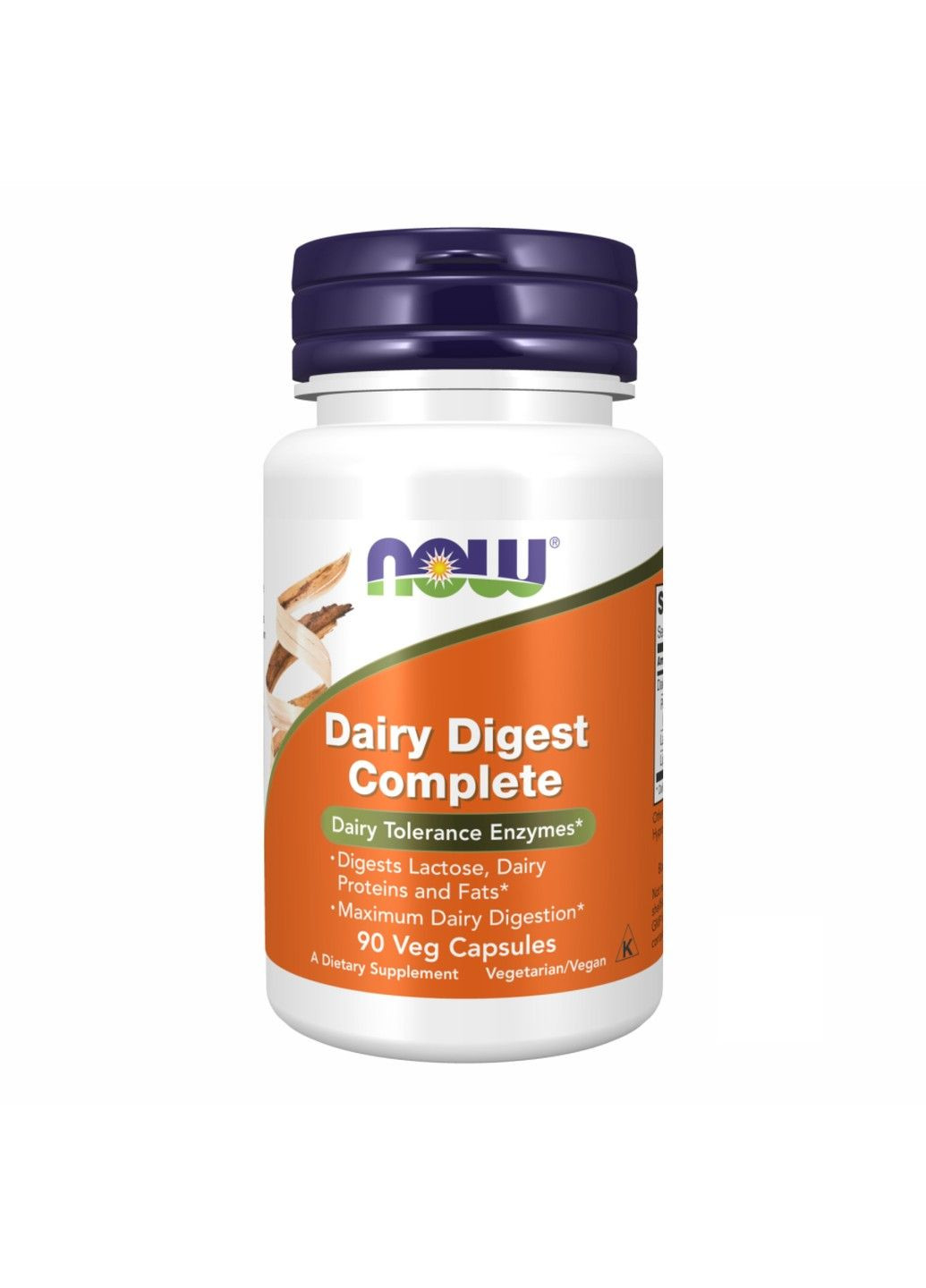 , Dairy Digest Complete, комплекс для усвоения и расщепления молочных продуктов, 90 капсул Now Foods (361972085)