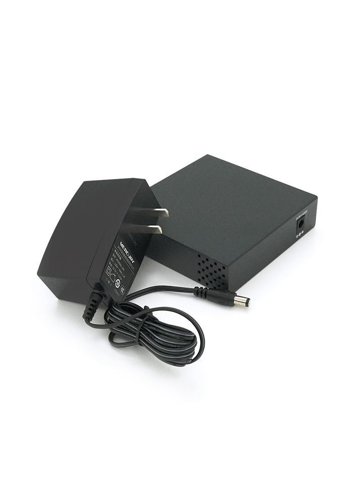 Коммутатор POE 48V S105P 48V 5 портов Ethernet 10/100 Мбит/сек, БП в комплекте, BOX Q200 Mercury (314930608)