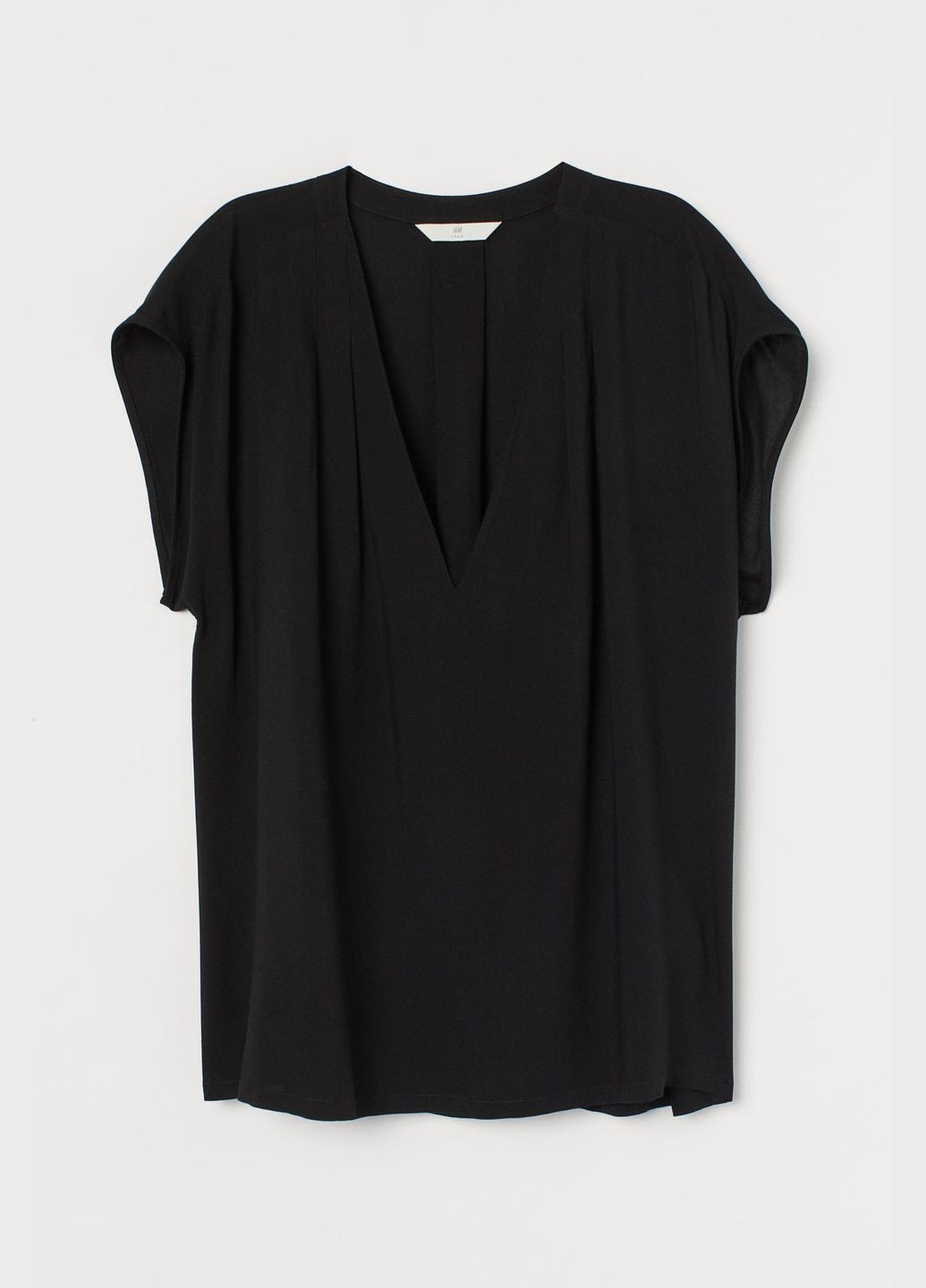 Чёрная блуза лето,черный, H&M