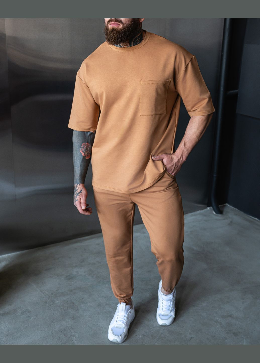 Комплект чоловічий оверсайз (штани+футболка) No Brand комплект (300524233)