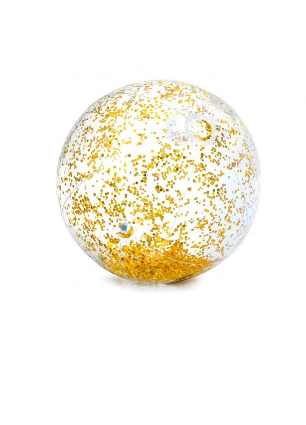 Надувний пляжний м'яч Золотий пляжний з ремкомплектом Intex (288183890)