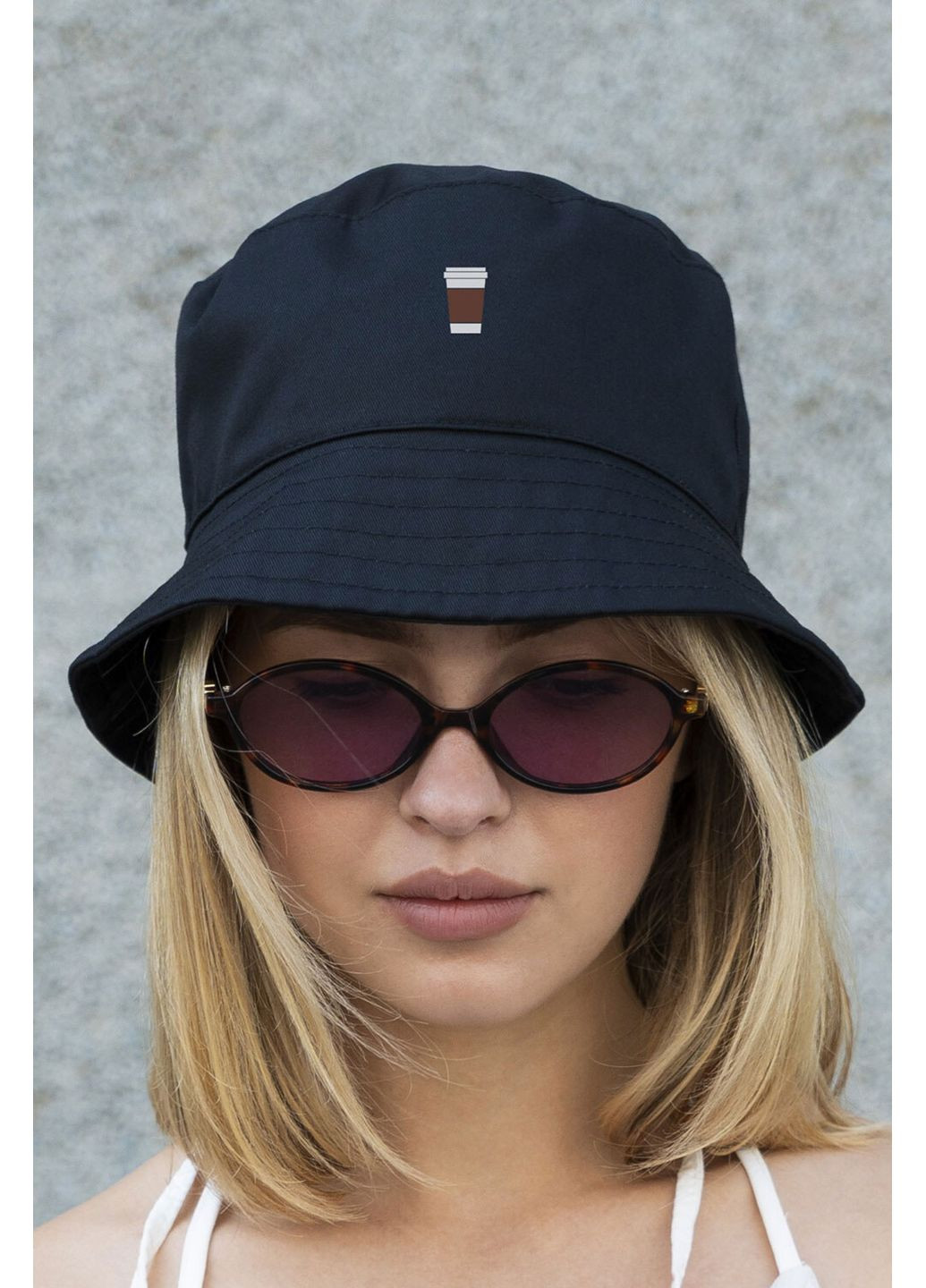 Жіноча Панамка З Принтом Coffee Black Without (350619661)