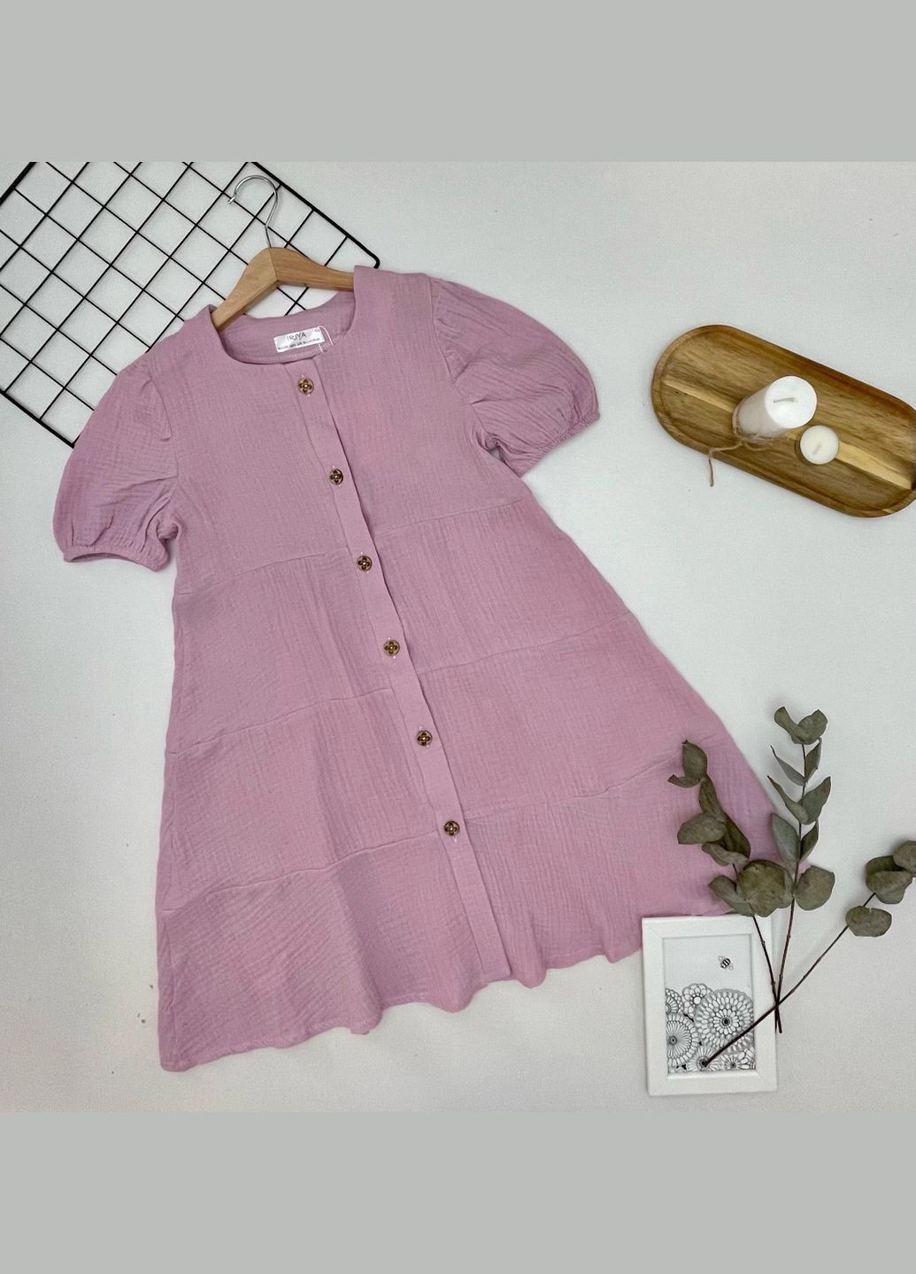 Пудрова неймовірна легка сукня Україна (305827892)