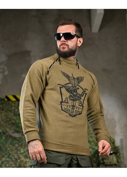 Тактична чоловіча кофта на флісі ДШВ койот No Brand (366439831)