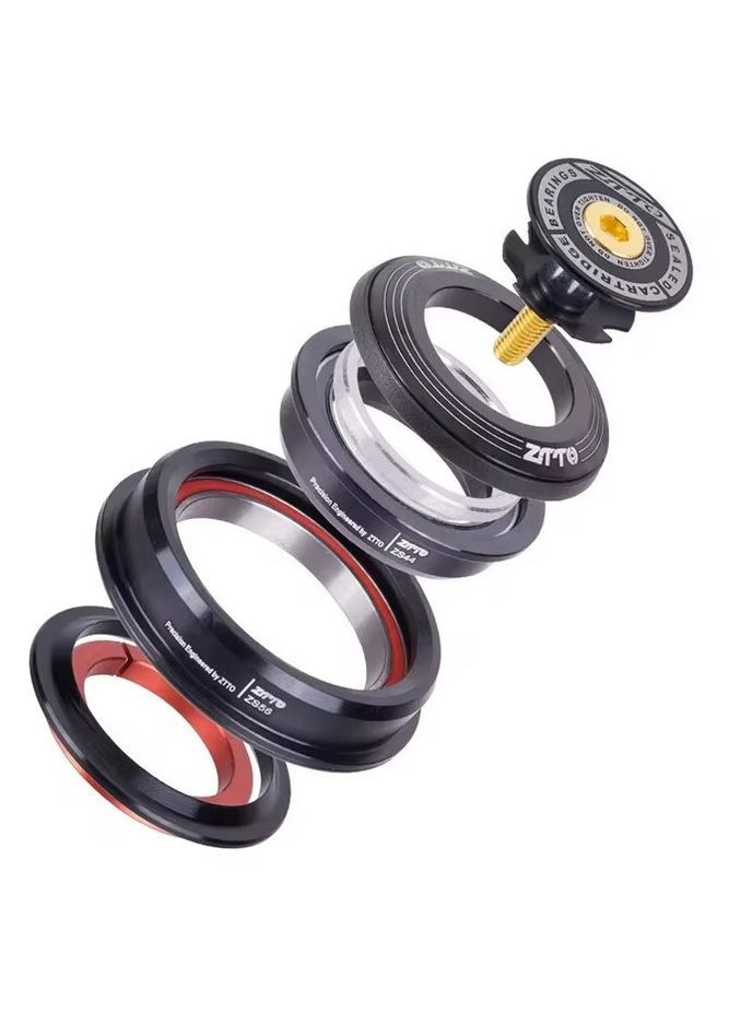 Рулевая ZS44 / ZS56 под конусный или прямой шток вилки (1-1/8" + 1.5") ZTTO (324626419)