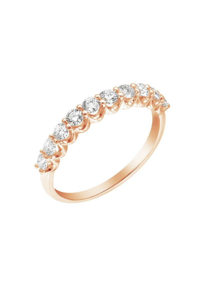Каблучка з діамантами у рожевому золоті 1К034ДК-1724 Zarina (278388458)