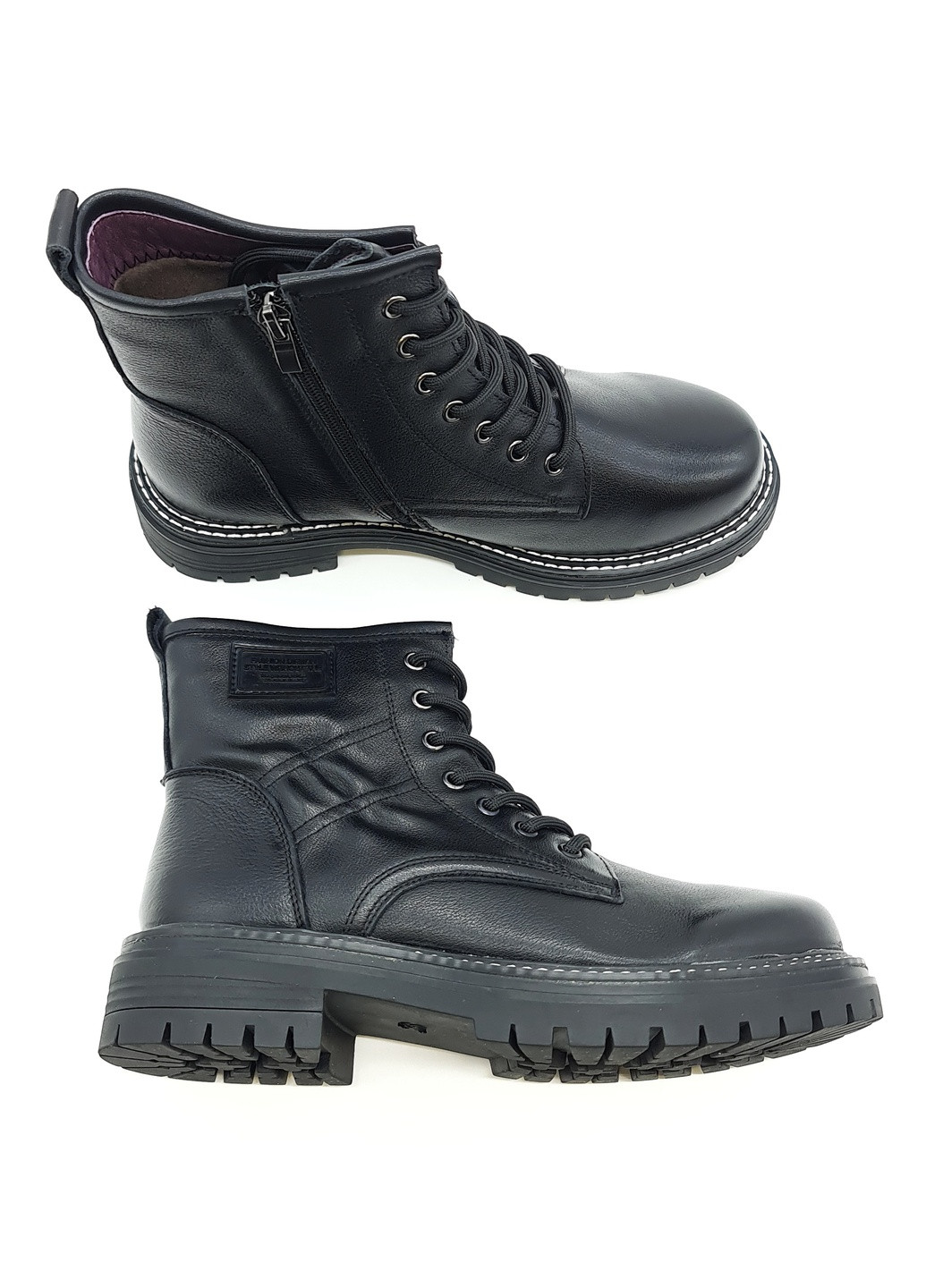 Жіночі черевики чорні шкіряні EG-19-2 24 см (р) Egga (259299531)