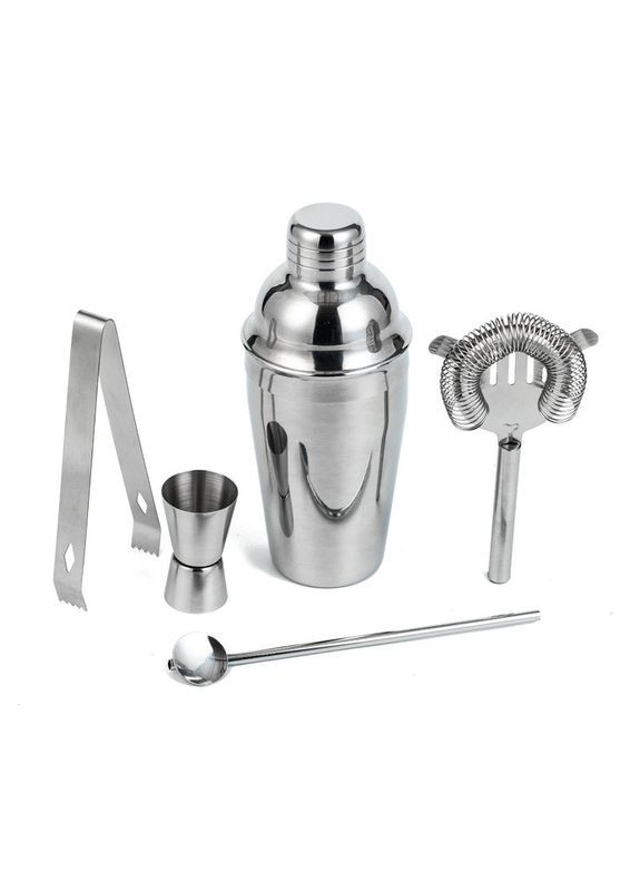 Набір для бара MC-55T5 з 5 предметів неіржавка сталь коктейльний шейкер щипці ложка 8 шт. Youchen (335365877)
