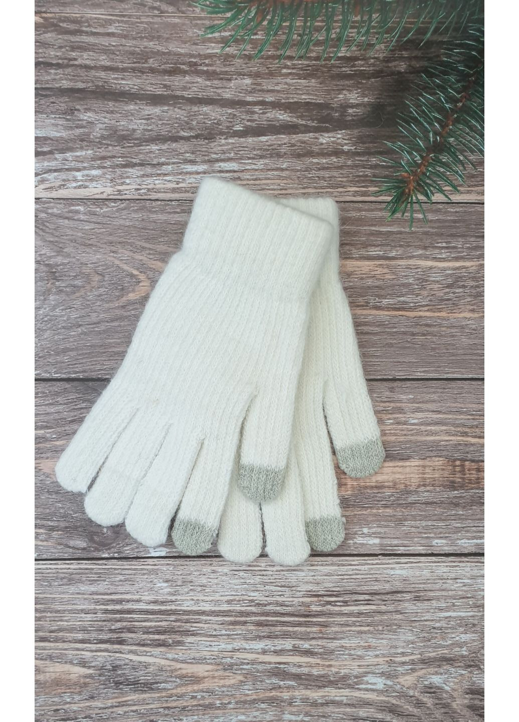 Женские ангоровые перчатки одинарные No Brand (360534161)