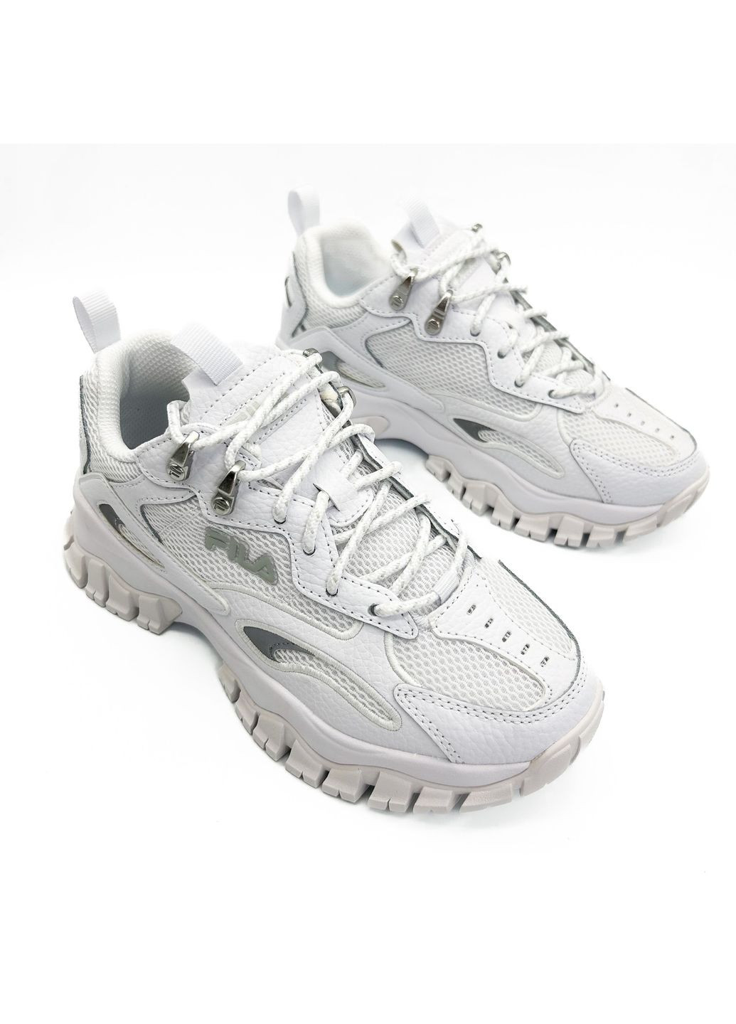 Кроссовки (р) Кожа/Текстиль 0-1-1-FFW-0464 Fila белые (328836107)