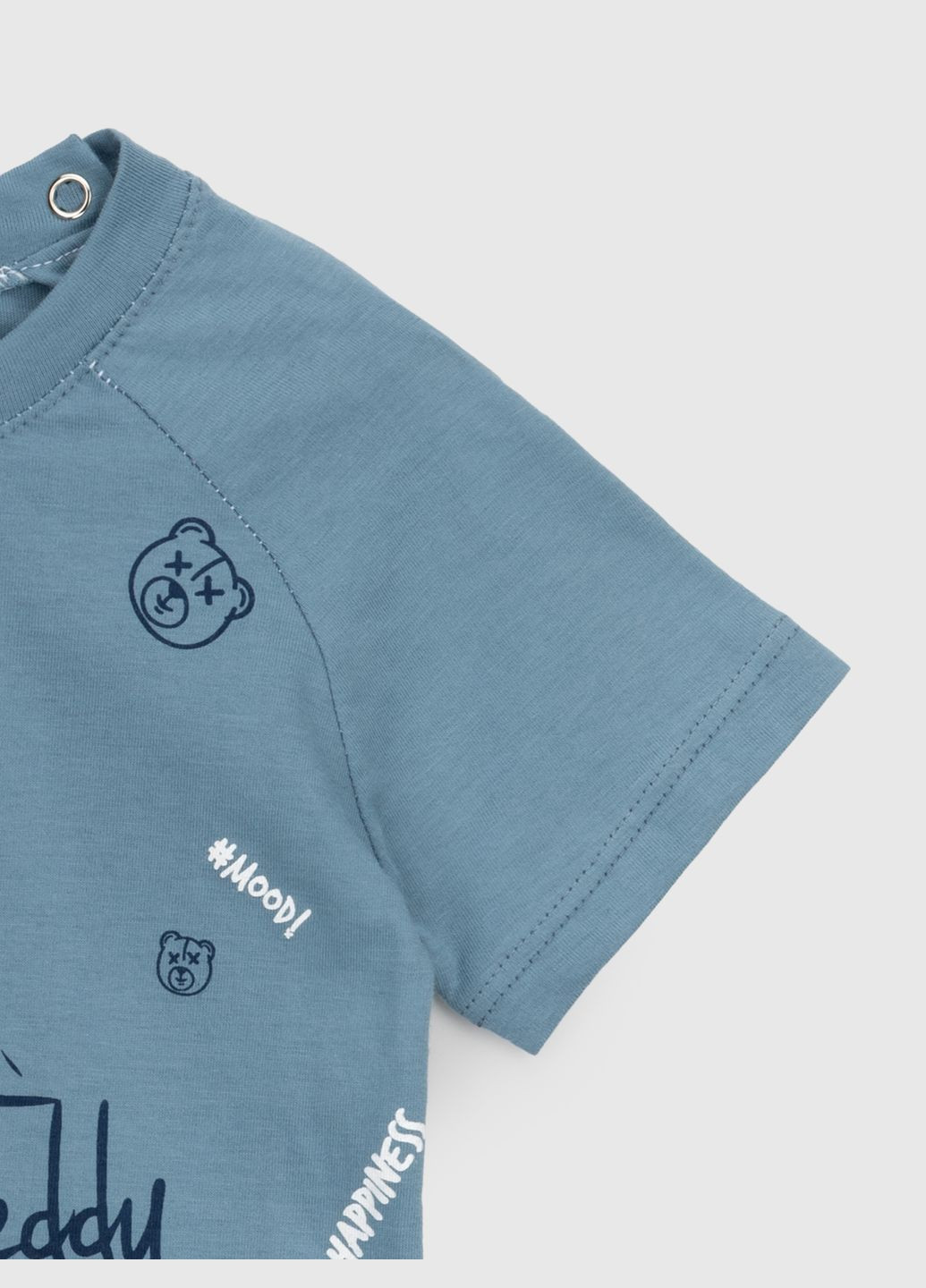 Блакитний літній костюм футболка+шорти Baby Show