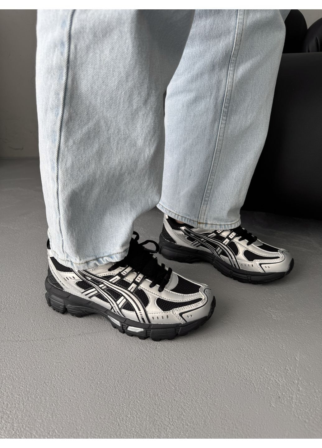 Кроссовки женские и мужские Asics Gel-Kahana 8 SP Silver Black | Асикс Гель Кахана 8 серебряные No Brand серебряные демисезоны (370709425)