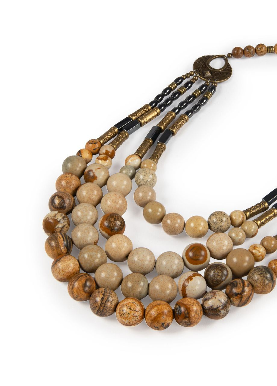 Намисто "Даміра" Яшма, Гематит Fursa fashion (362138694)